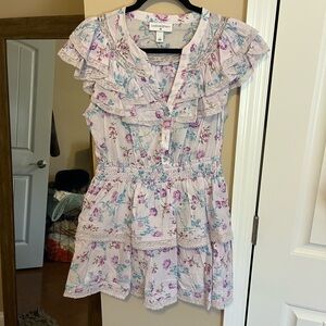LoveShackFancy Target Lilac Floral Dress